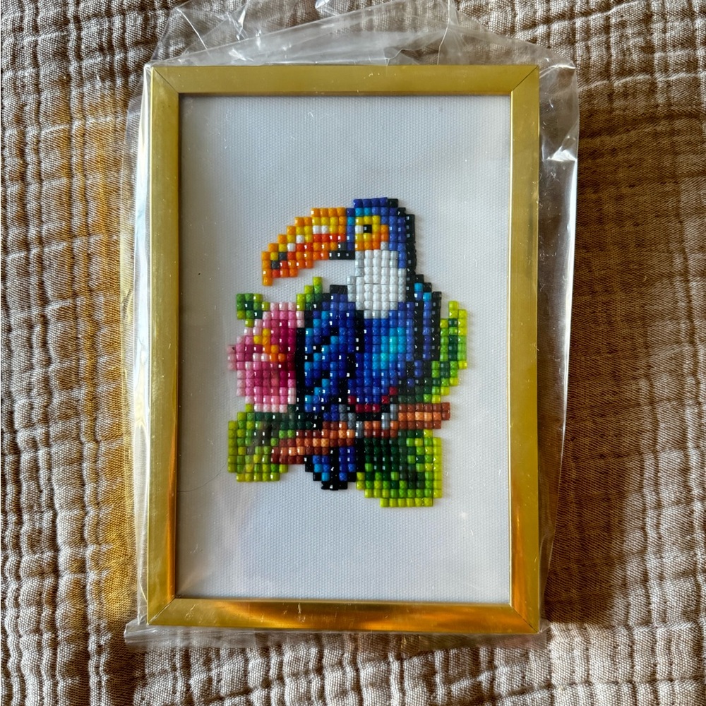 Toucan Framed Diamond Art